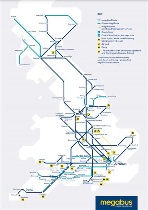 map of megabus routes.